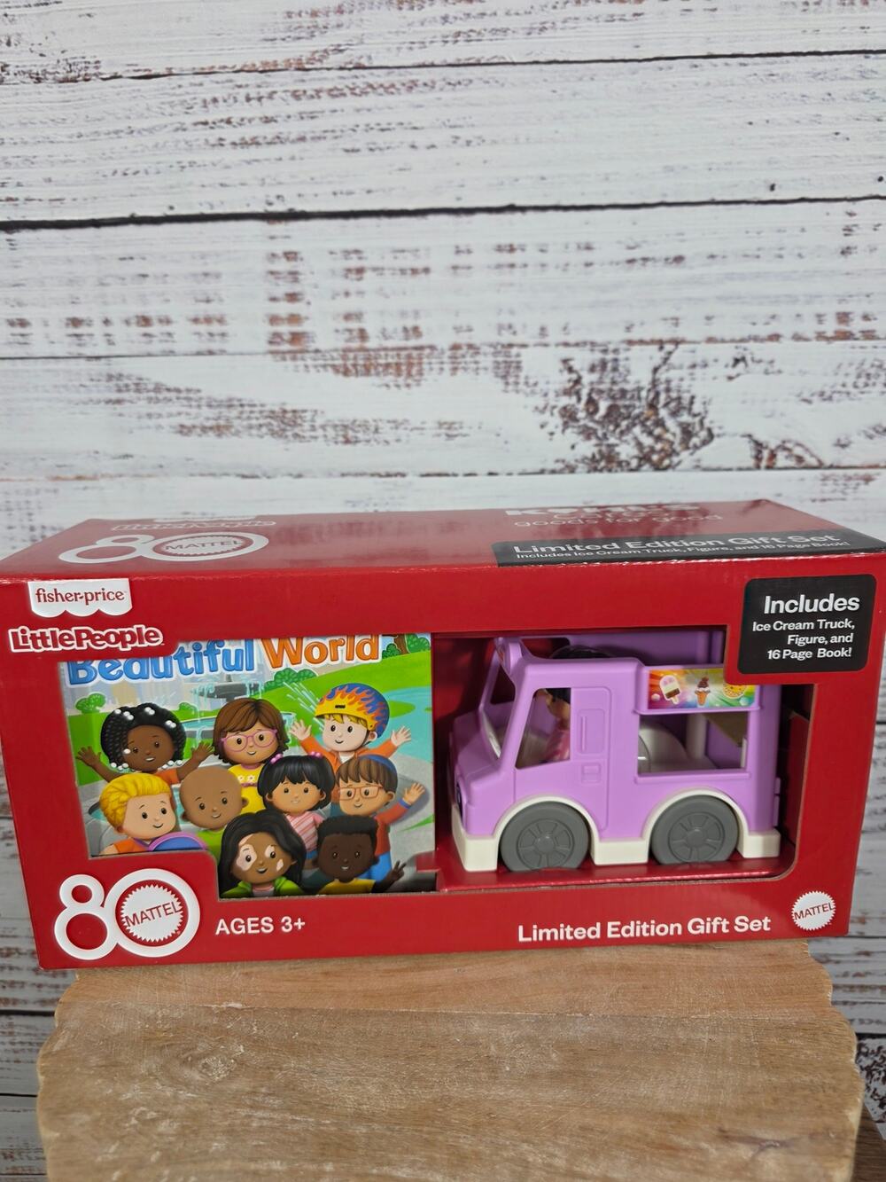 Little People Ice Cream Truck Doll and Book Set "Beautiful World'